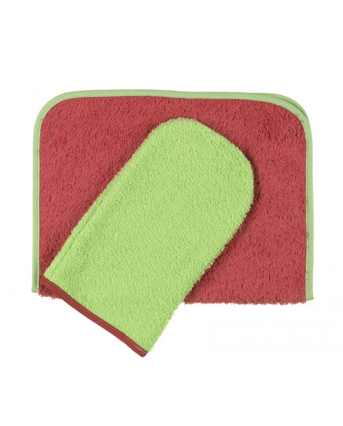 Toalla y Manopla de rizo