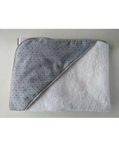 Capa de bany topos gris