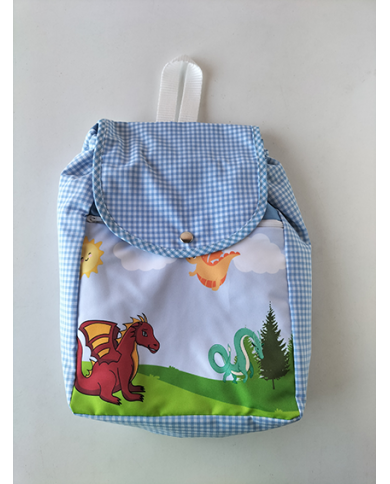 Mochila forrada estampada