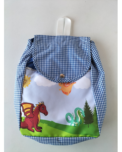 Mochila forrada estampada