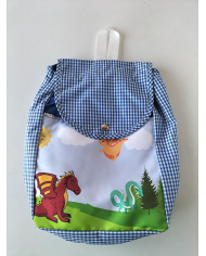 Motxilla forrada estampada