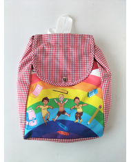 Motxilla forrada estampada