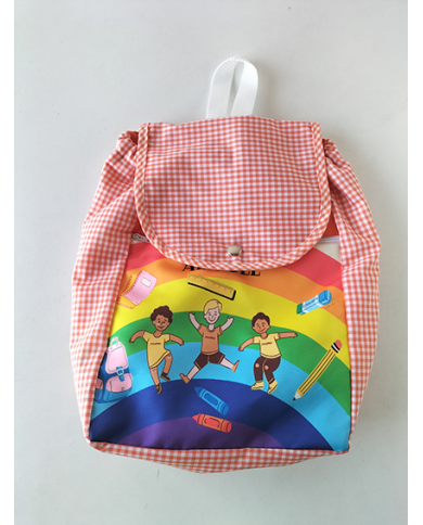 Mochila forrada estampada