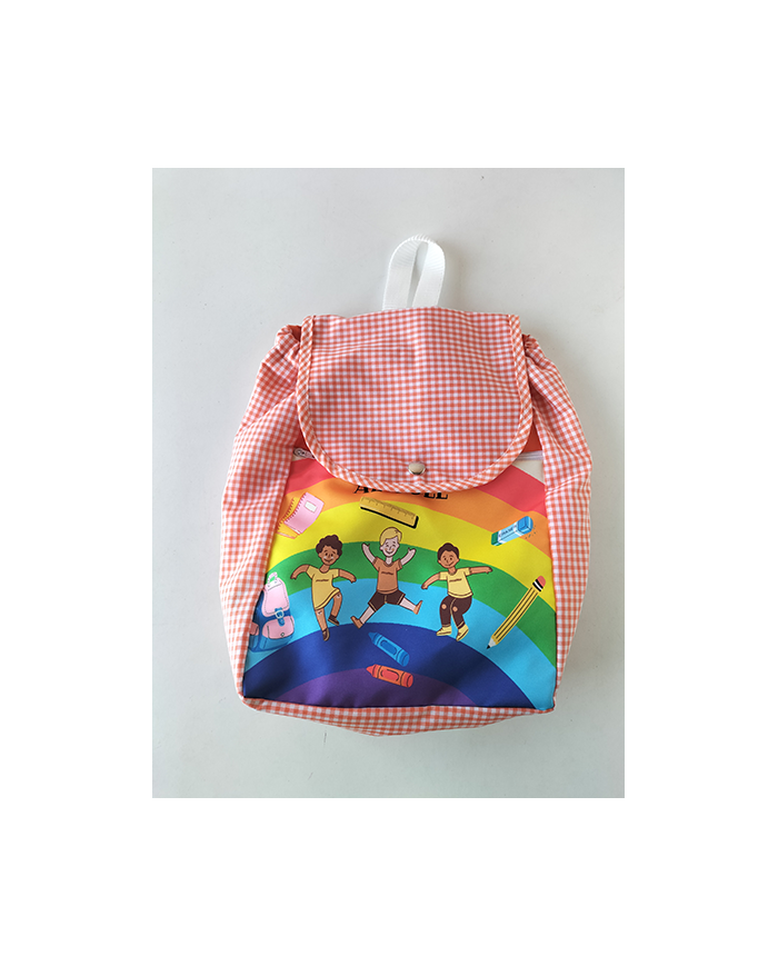 Mochila forrada estampada