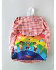 Mochila forrada estampada