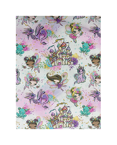 Mochila cuerdas estampada-lisa