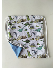 Mochila cuerdas estampada-lisa plástico