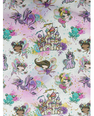 Mochila cuerdas estampada-lisa plástico