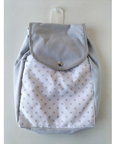 Mochila forrada lisa-estampada
