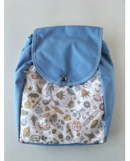 Mochila forrada lisa-estampada