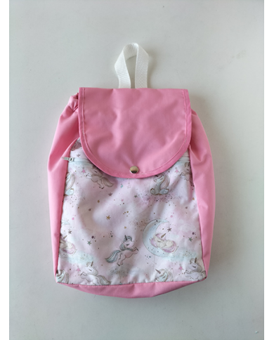 Mochila forrada lisa-estampada