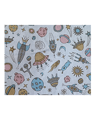 Mochila forrada lisa-estampada