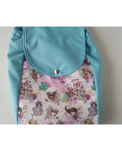 Motxilla forrada llisa-estampada