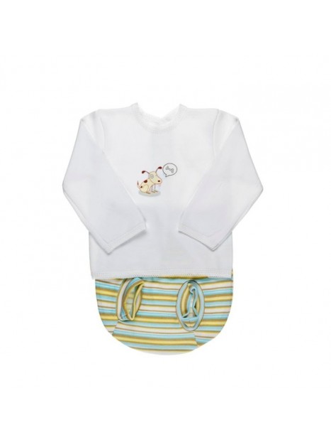 Jubon transfer, ranita estampada o rayas