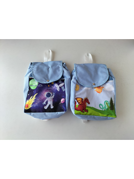 Mochila forrada estampada