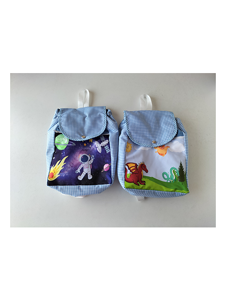 Mochila forrada estampada